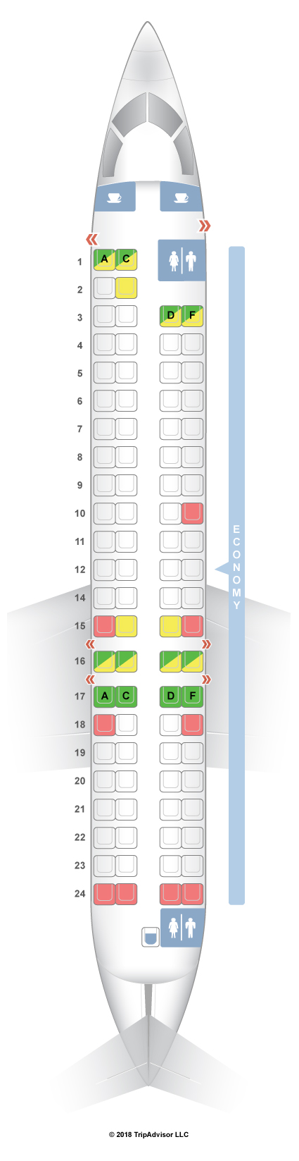 canada regional jet 900 seating chart